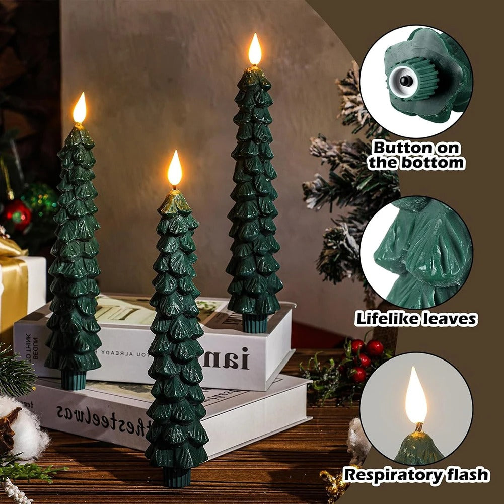 Flameless Christmas Tree Candles