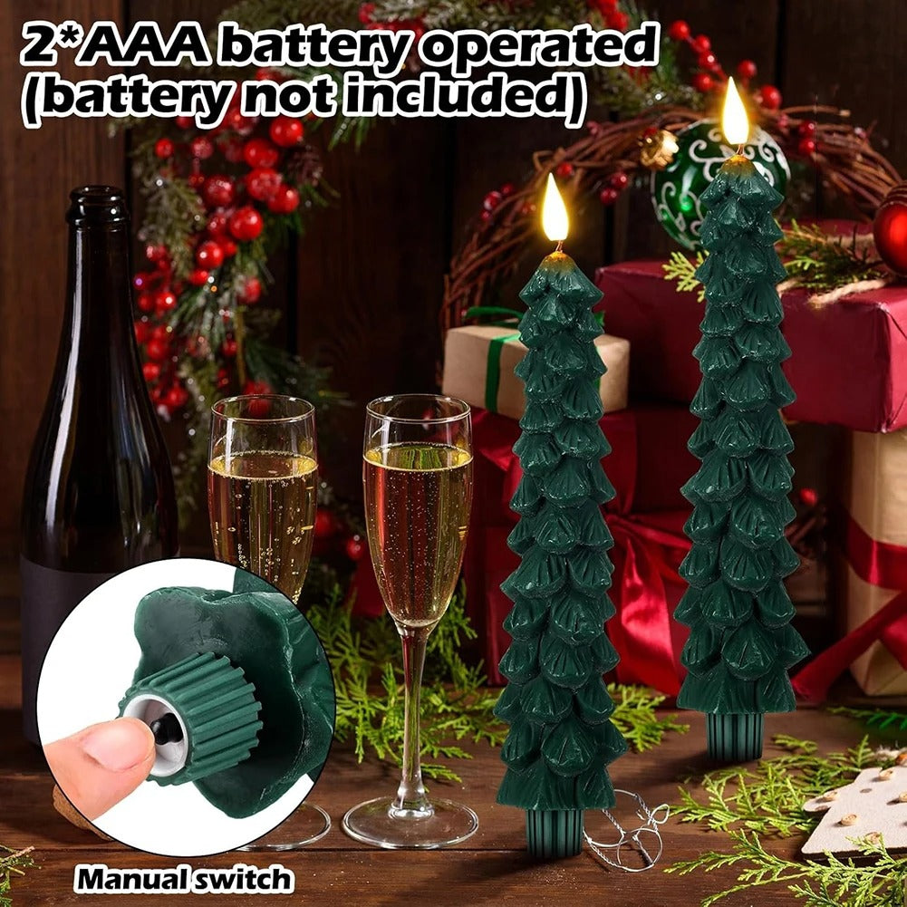 Flameless Christmas Tree Candles
