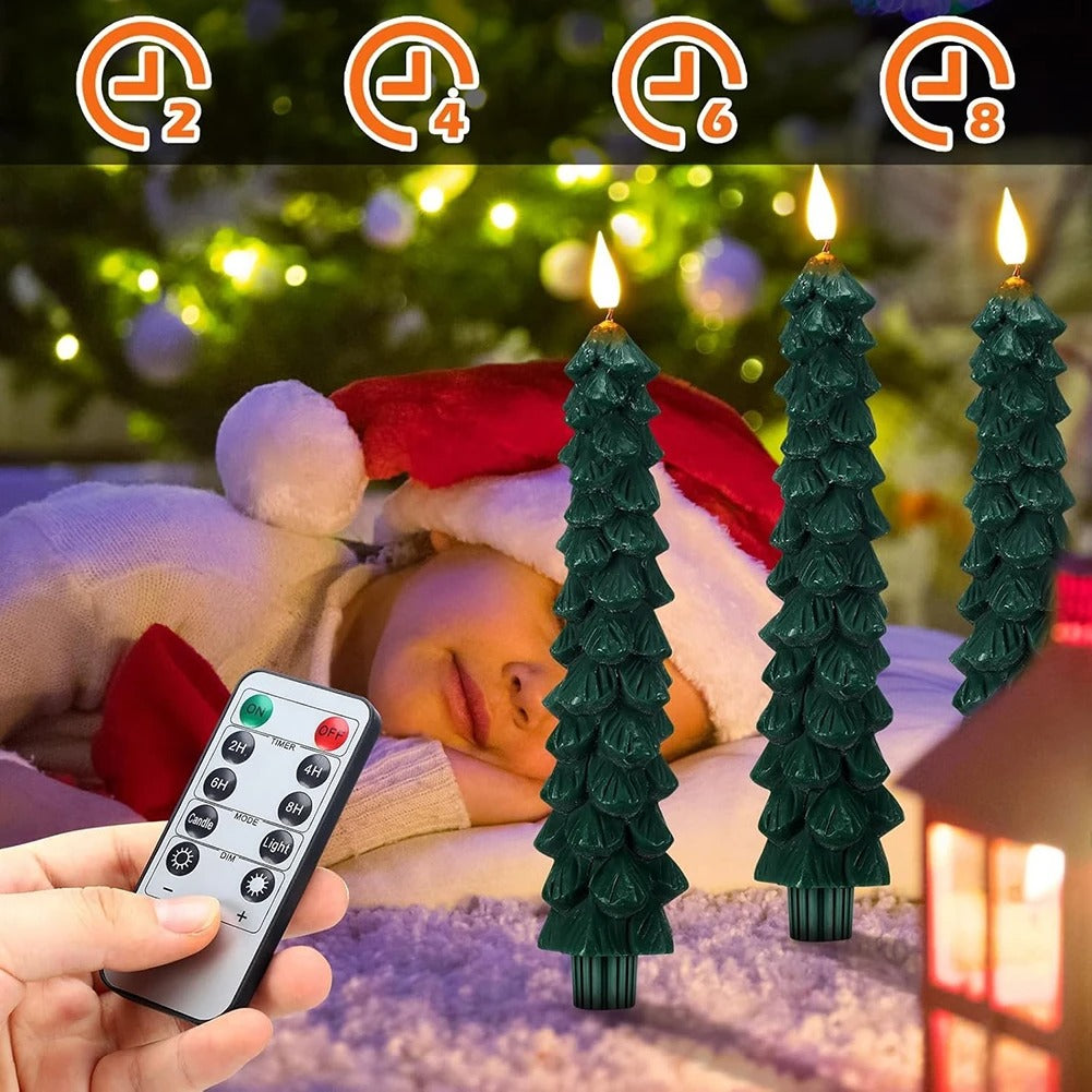 Flameless Christmas Tree Candles