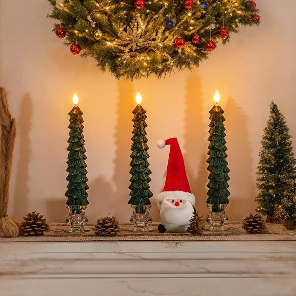 Flameless Christmas Tree Candles